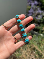 Turquoise Floral Bracelet