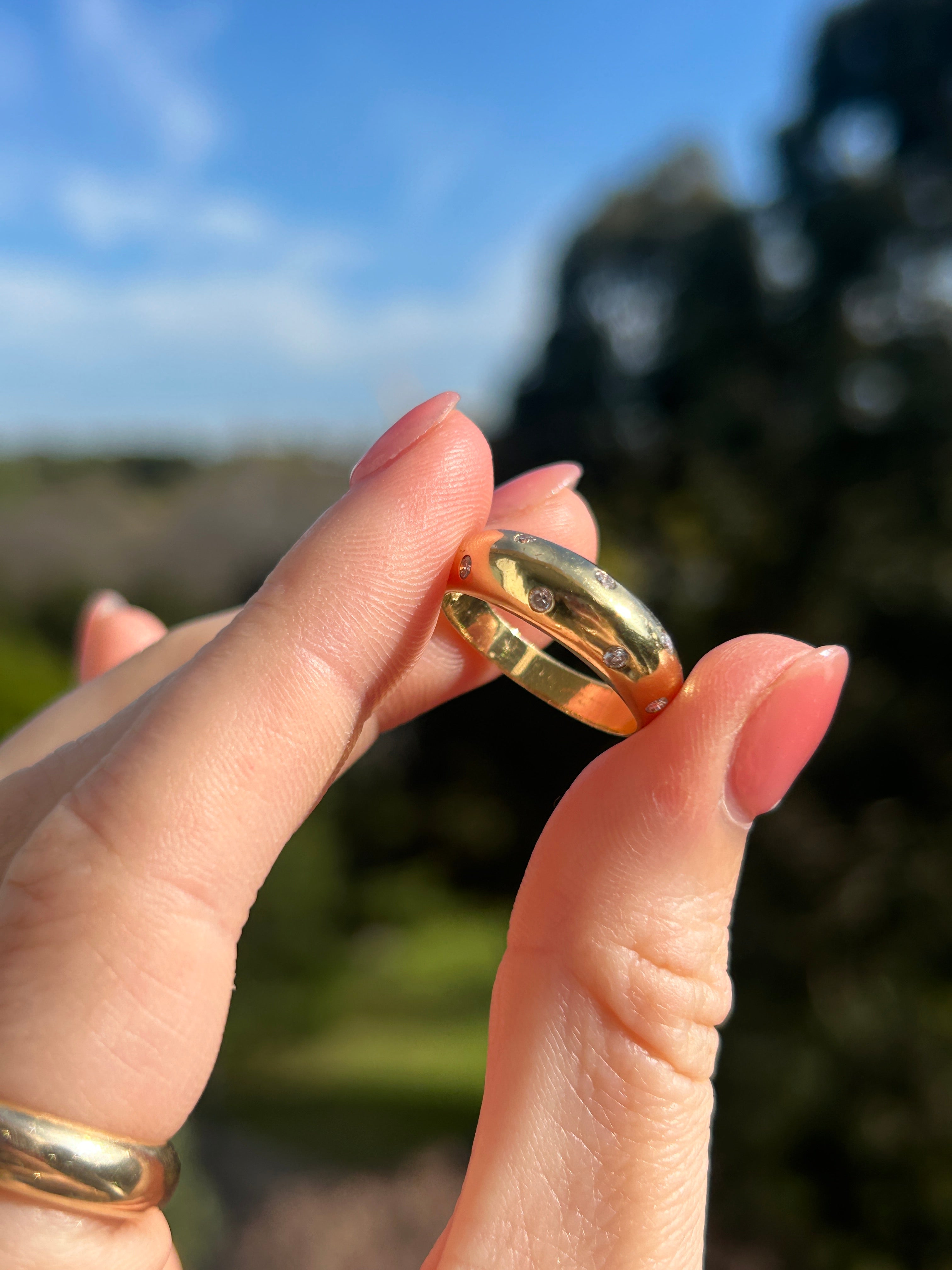 Diamond Gypsy Dome Ring