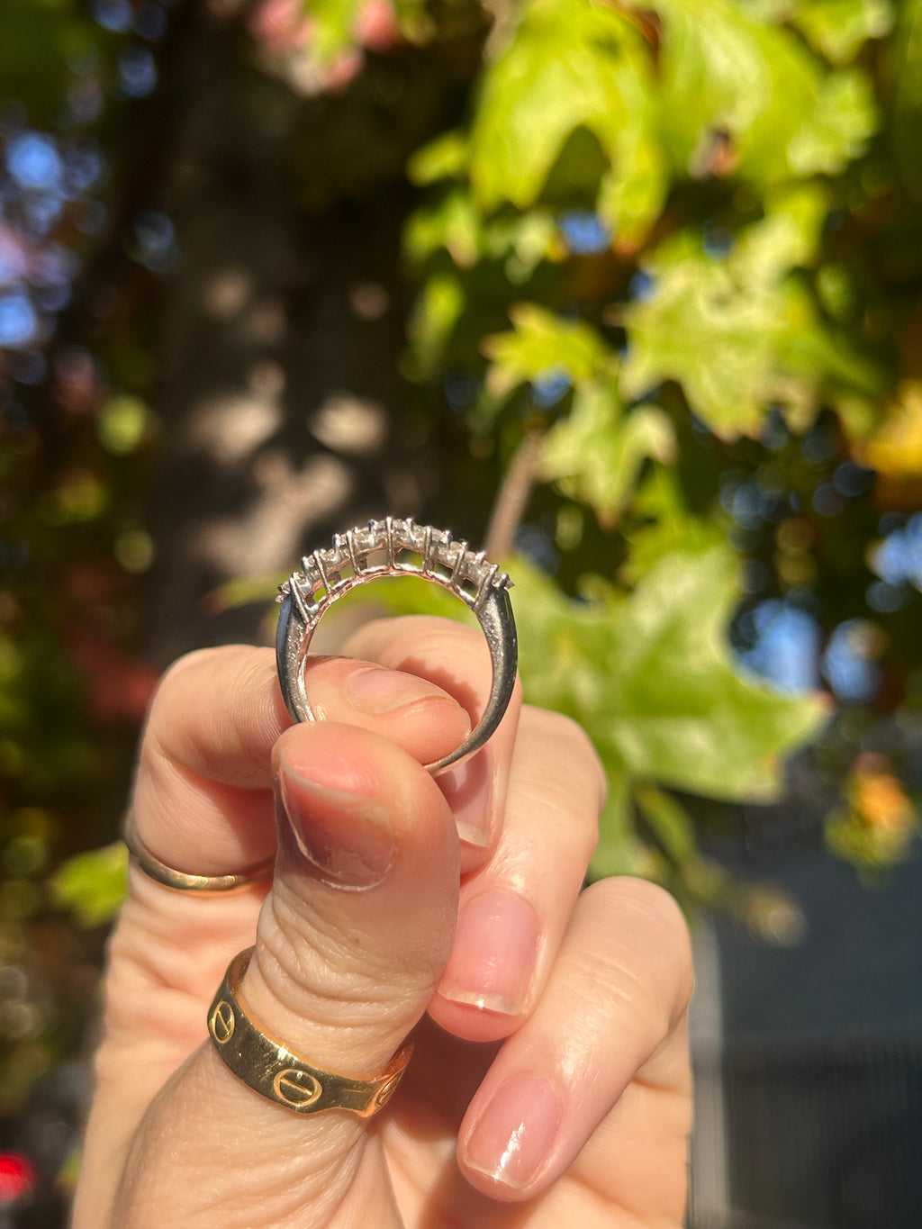 Diamond Cluster Ring