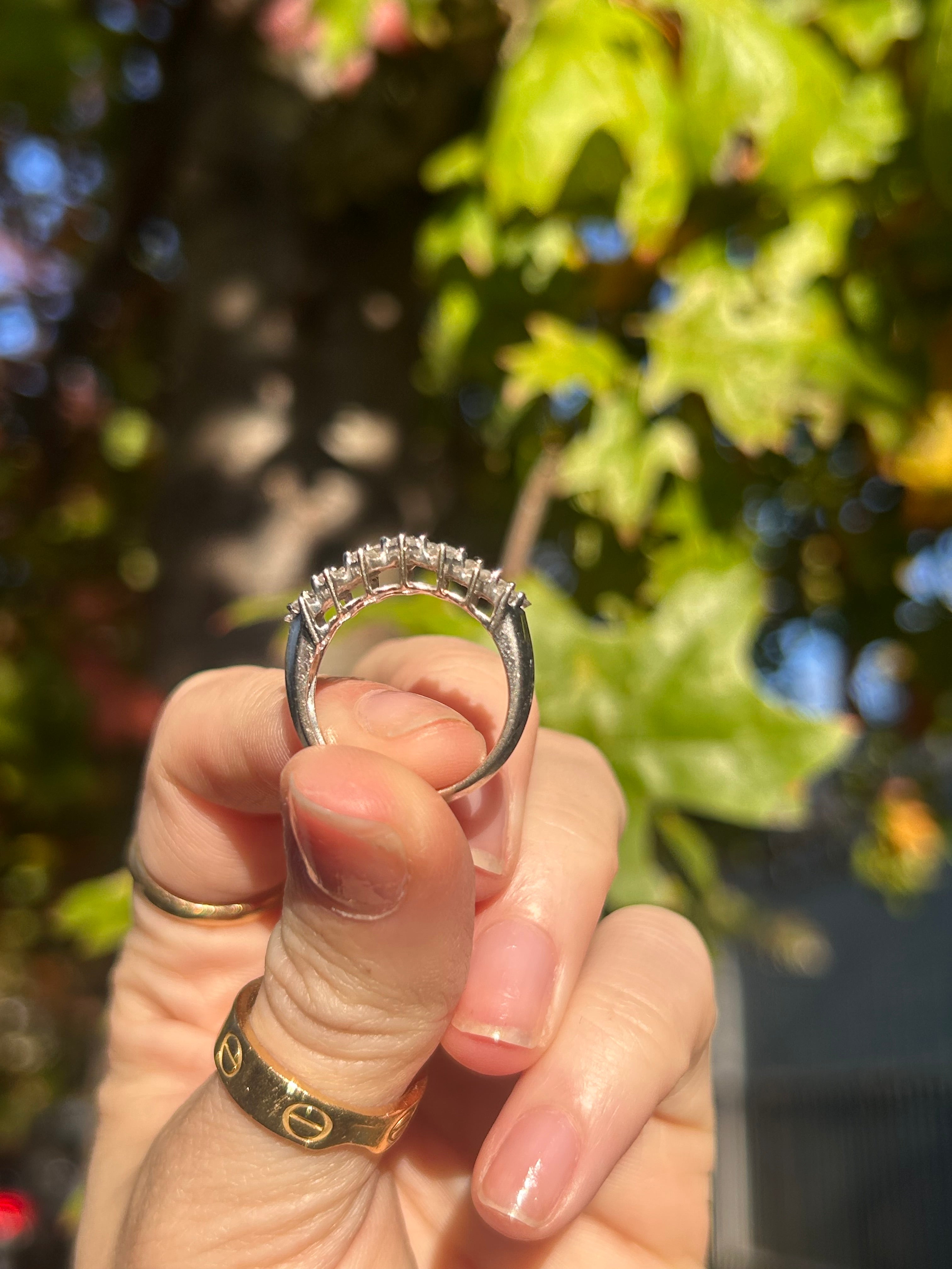 Diamond Cluster Ring