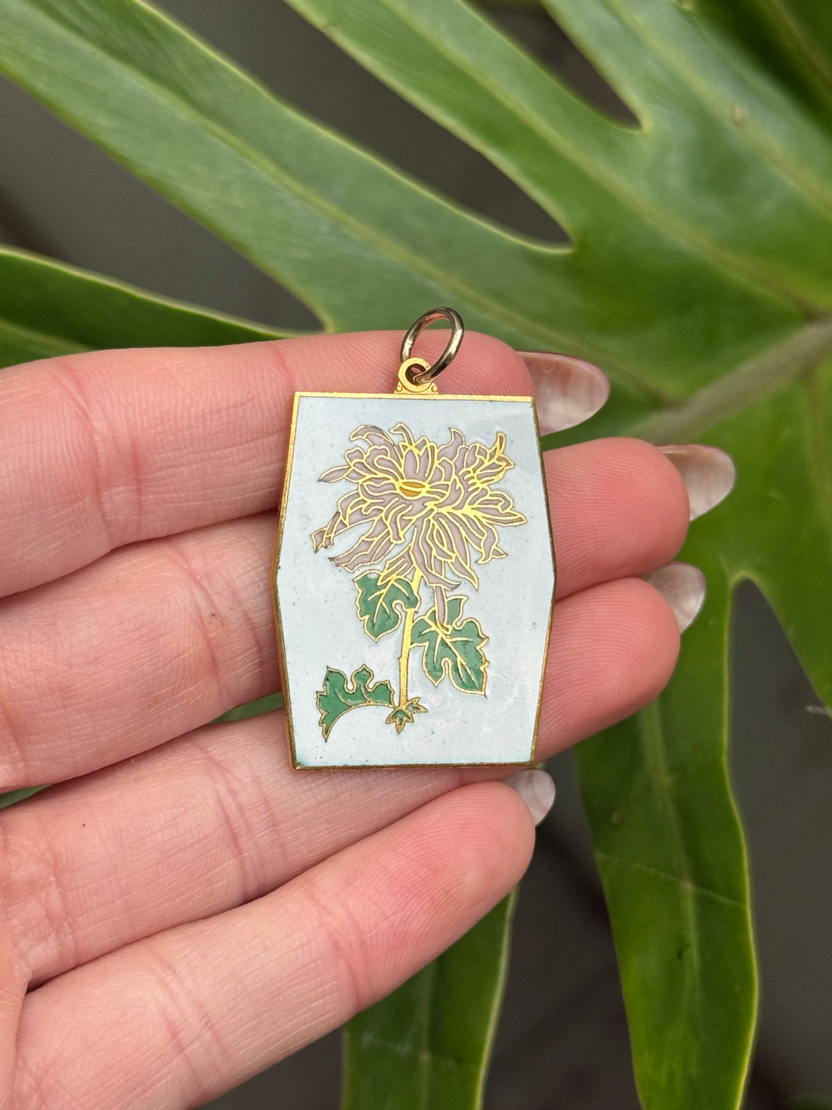 Light Pink Chrysanthemum Pendant