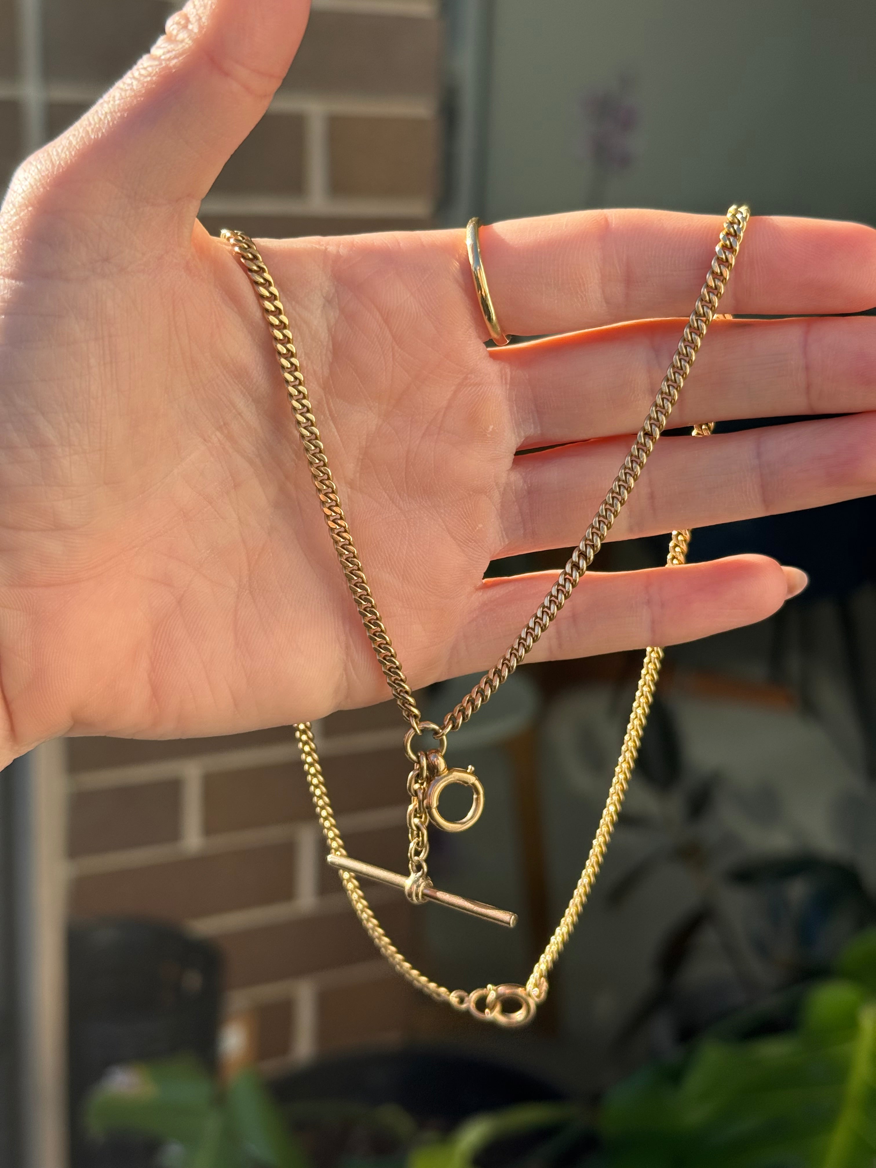 14k Antique Watch Chain