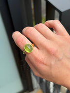 Peridot Cabochon Ring