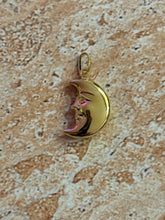 Load image into Gallery viewer, Puffy Moon Face Charm
