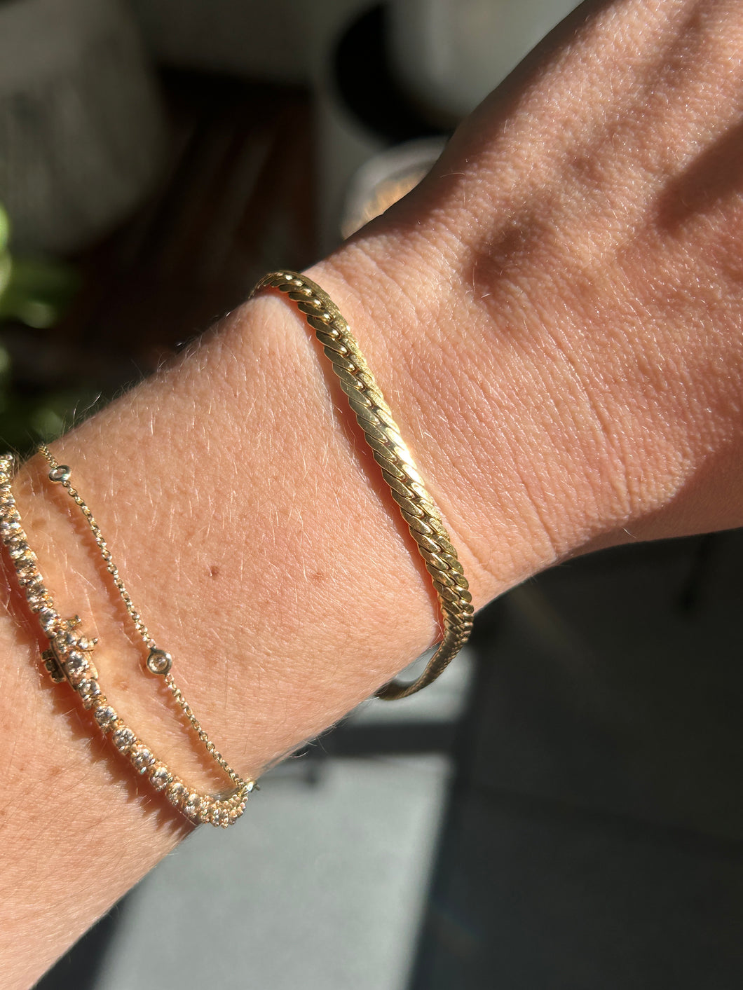 Fishtail Curb Bracelet