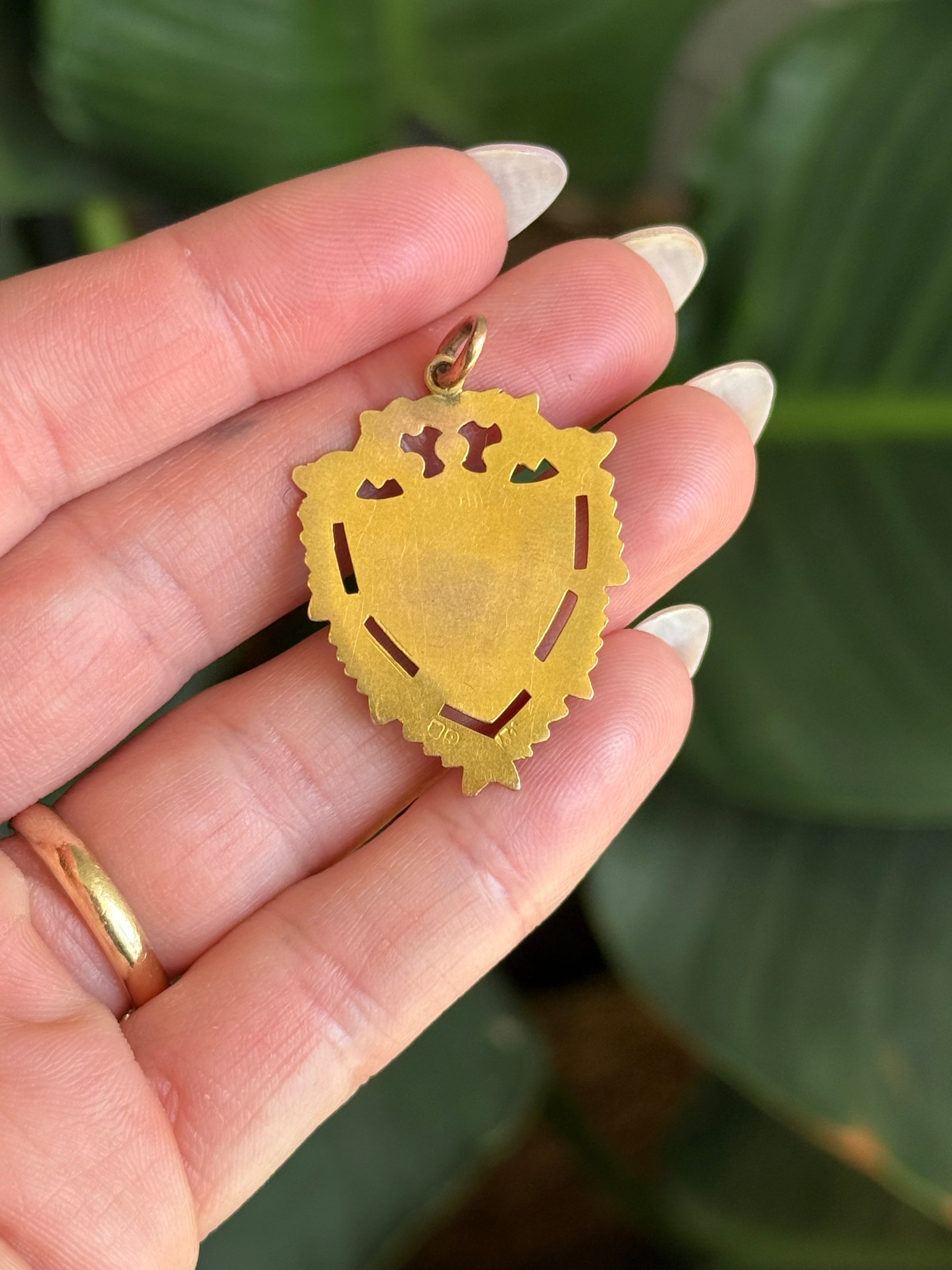 Antique Shield Pendant