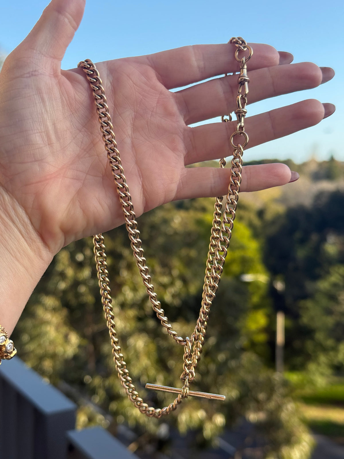 10k 28” Antique Albert Watch Chain