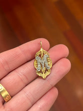 Load image into Gallery viewer, Diamond Filigree M Charm
