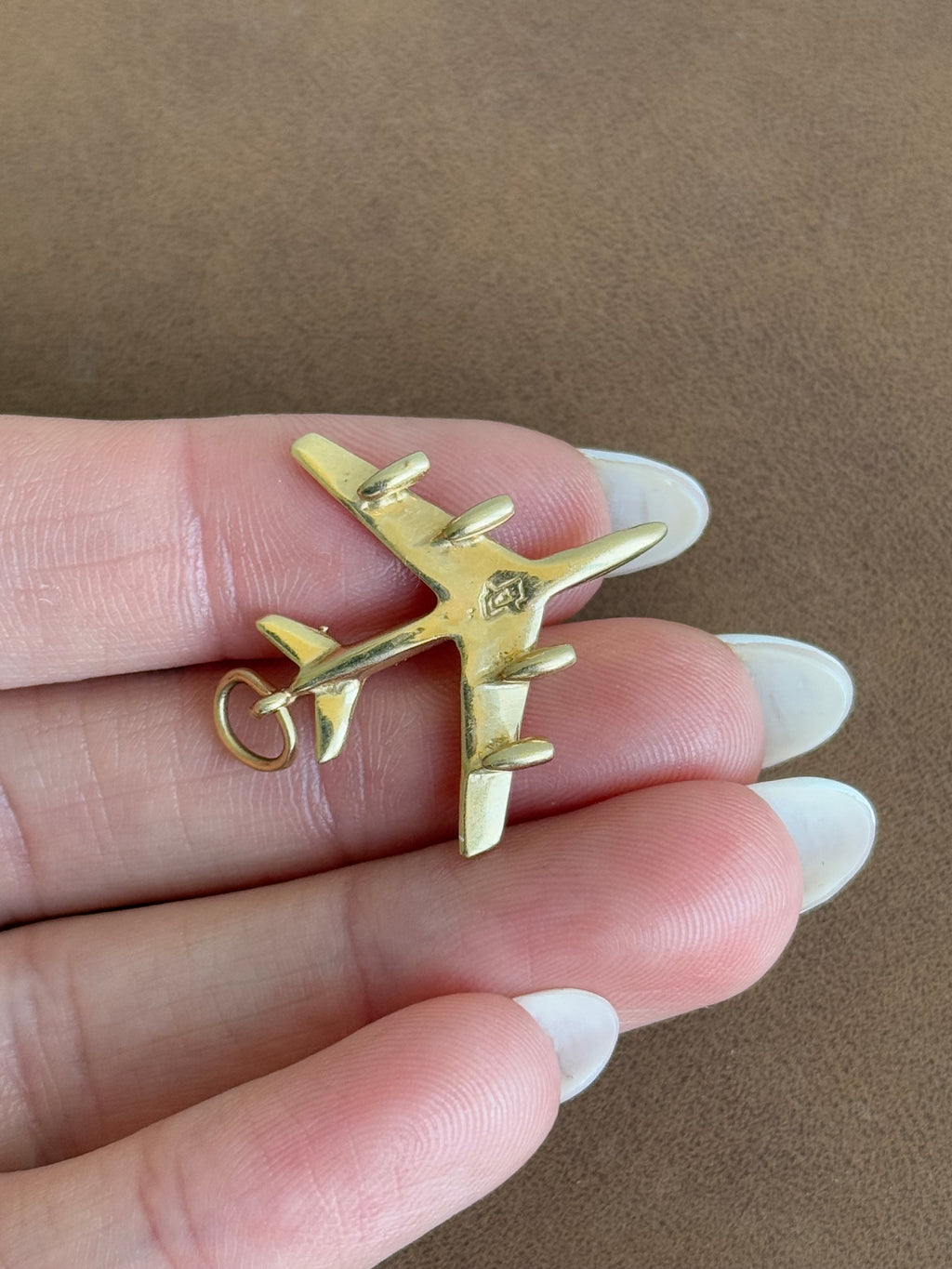 Solid Airplane Charm