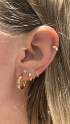 Oval Mini Chubby Hoops