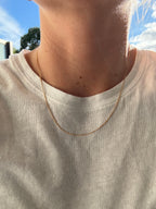 Solid Baby Curb Heart Lariat