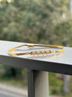 Diamond Sapphire Herringbone Bracelet