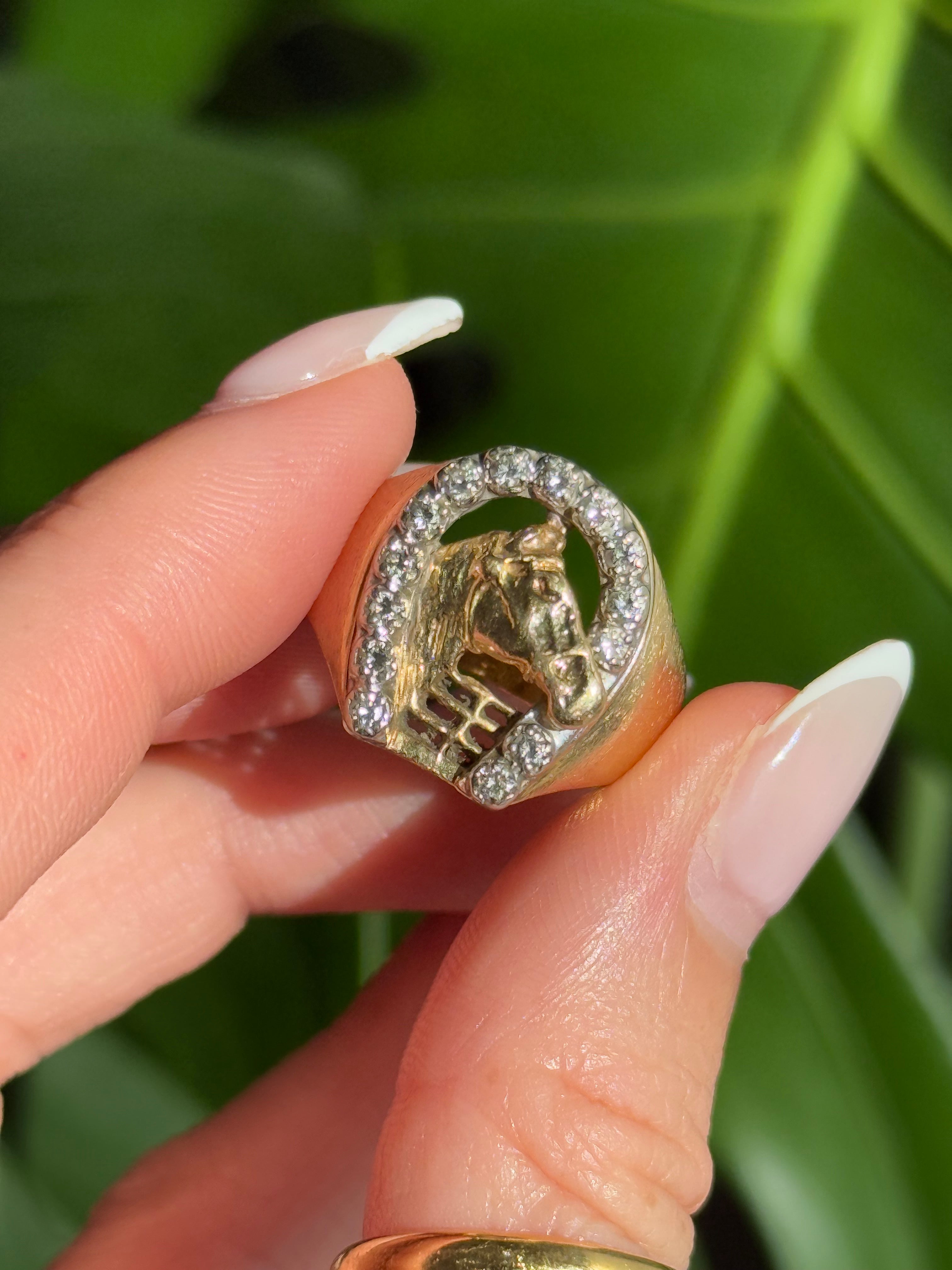 Diamond Horseshoe Ring