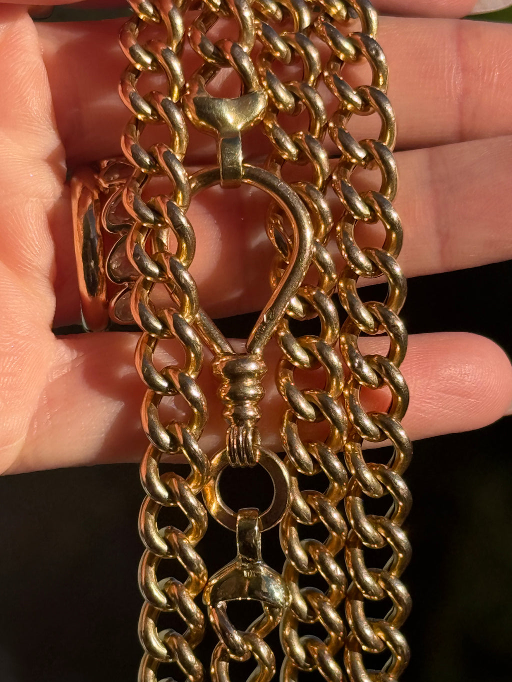 Fish Hook Long Chunky Curb Chain