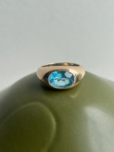 Load image into Gallery viewer, Blue Topaz Aura Ring
