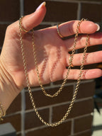 Long Solid Rolo Chain