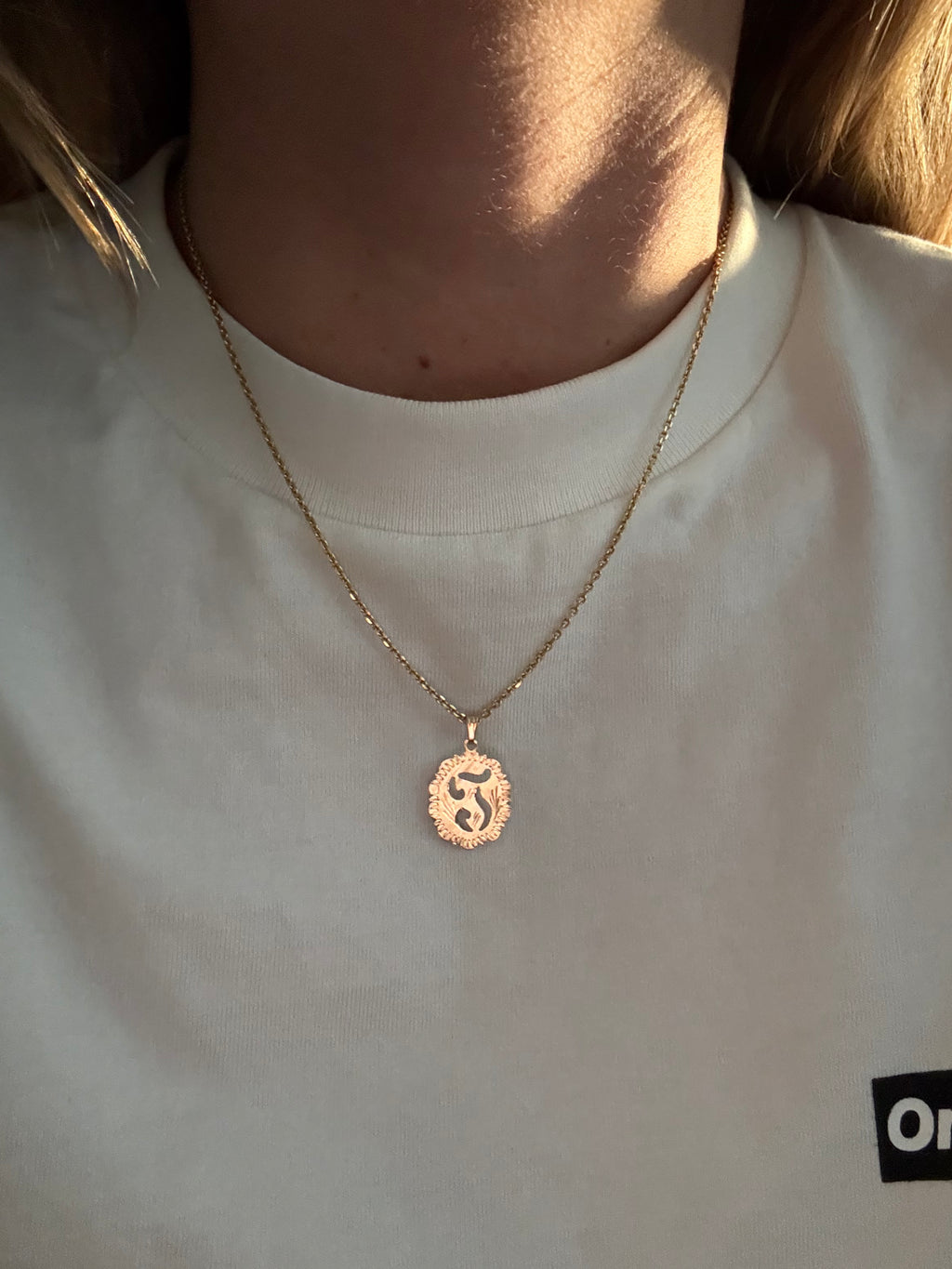 English Letter Charm