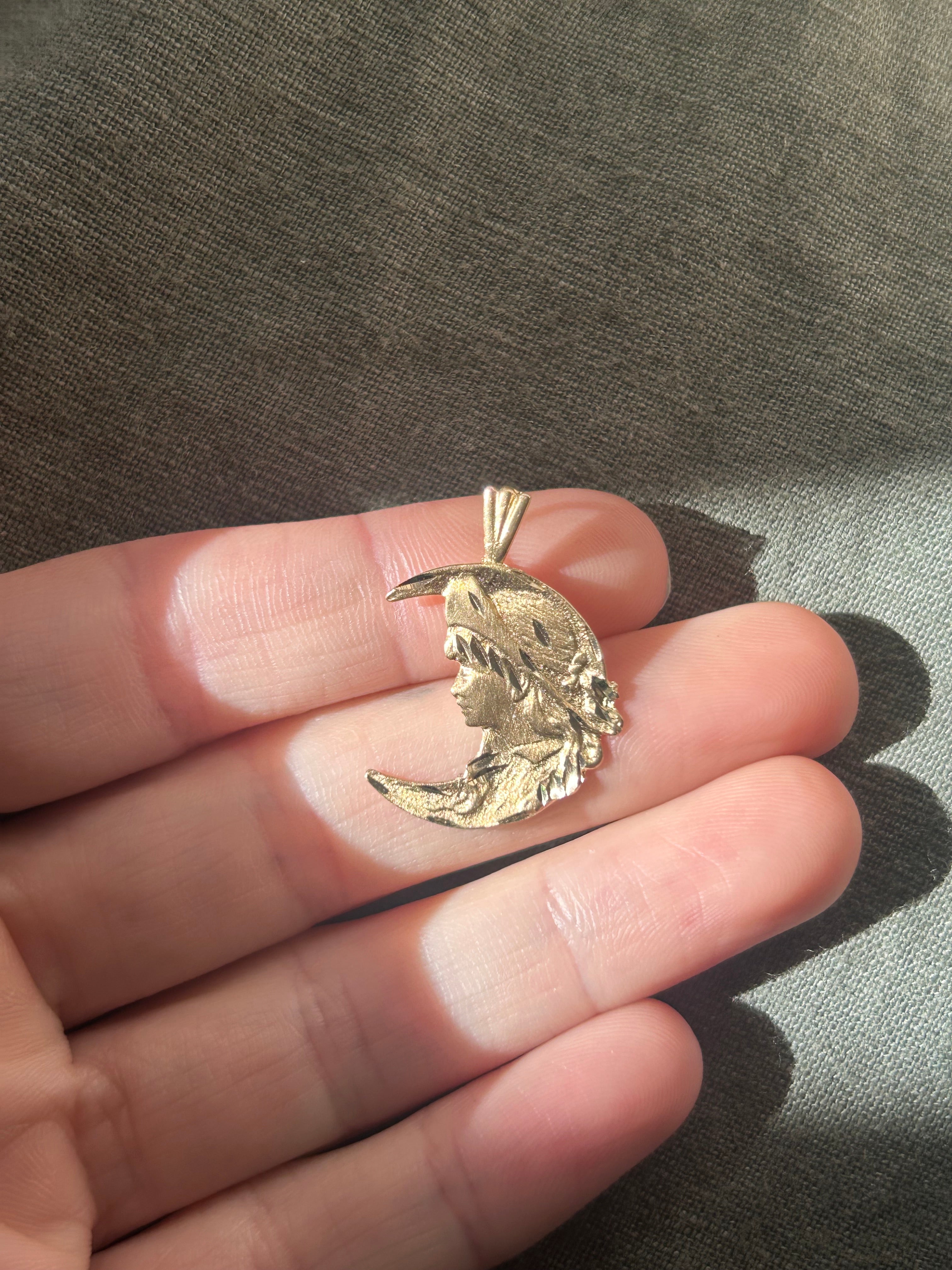 Lady Fortuna Moon Charm