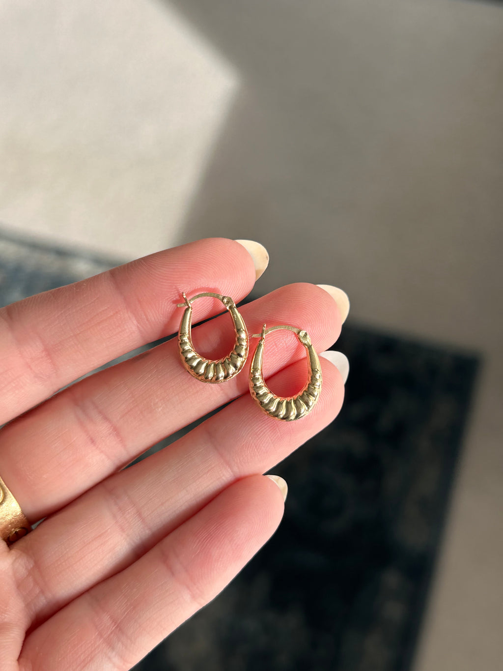 Mini Puffy Croissant Hoops