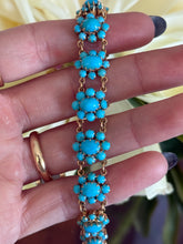 Load image into Gallery viewer, Turquoise Floral Bracelet
