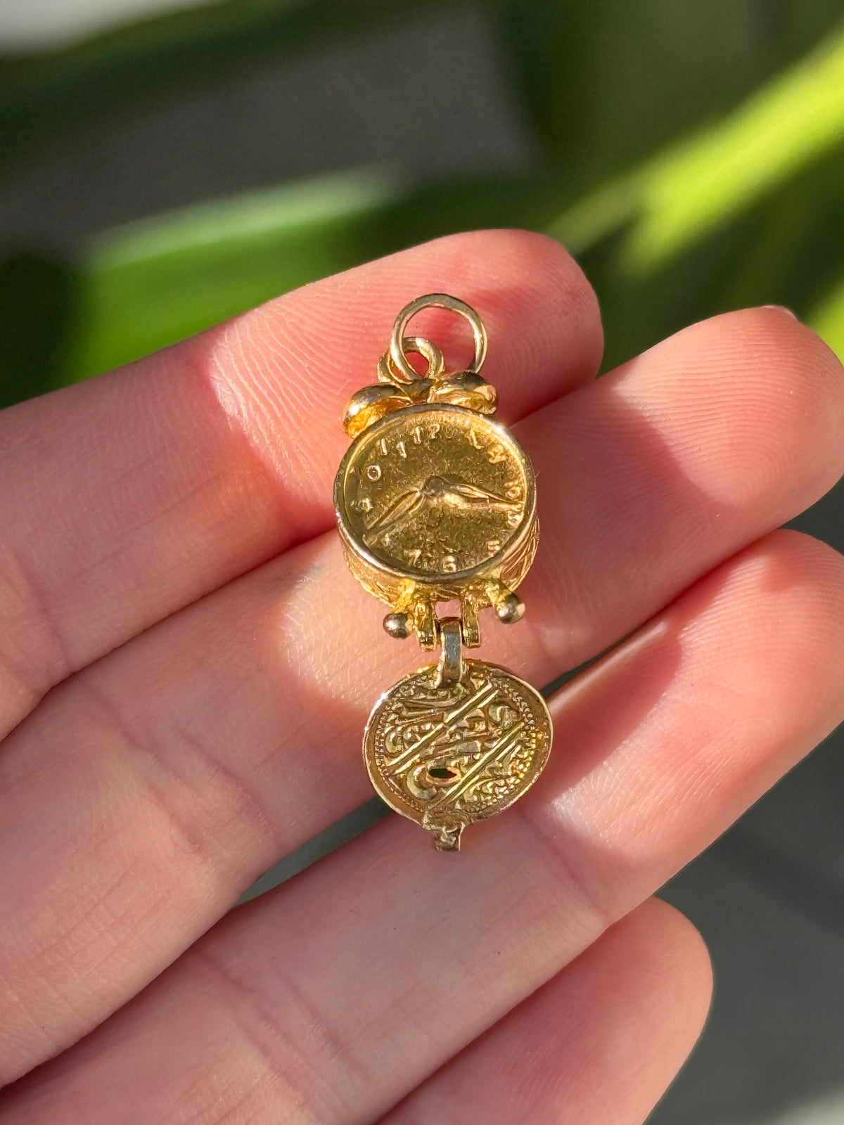 Open Clock Charm