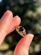 Sapphire Diamond Pinky Ring