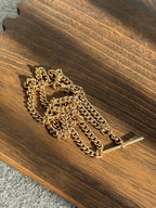 10k 28” Antique Albert Watch Chain