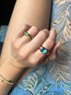 Blue Topaz Aura Ring