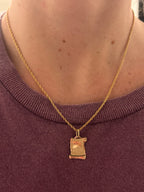 Mini Aries Scroll Charm