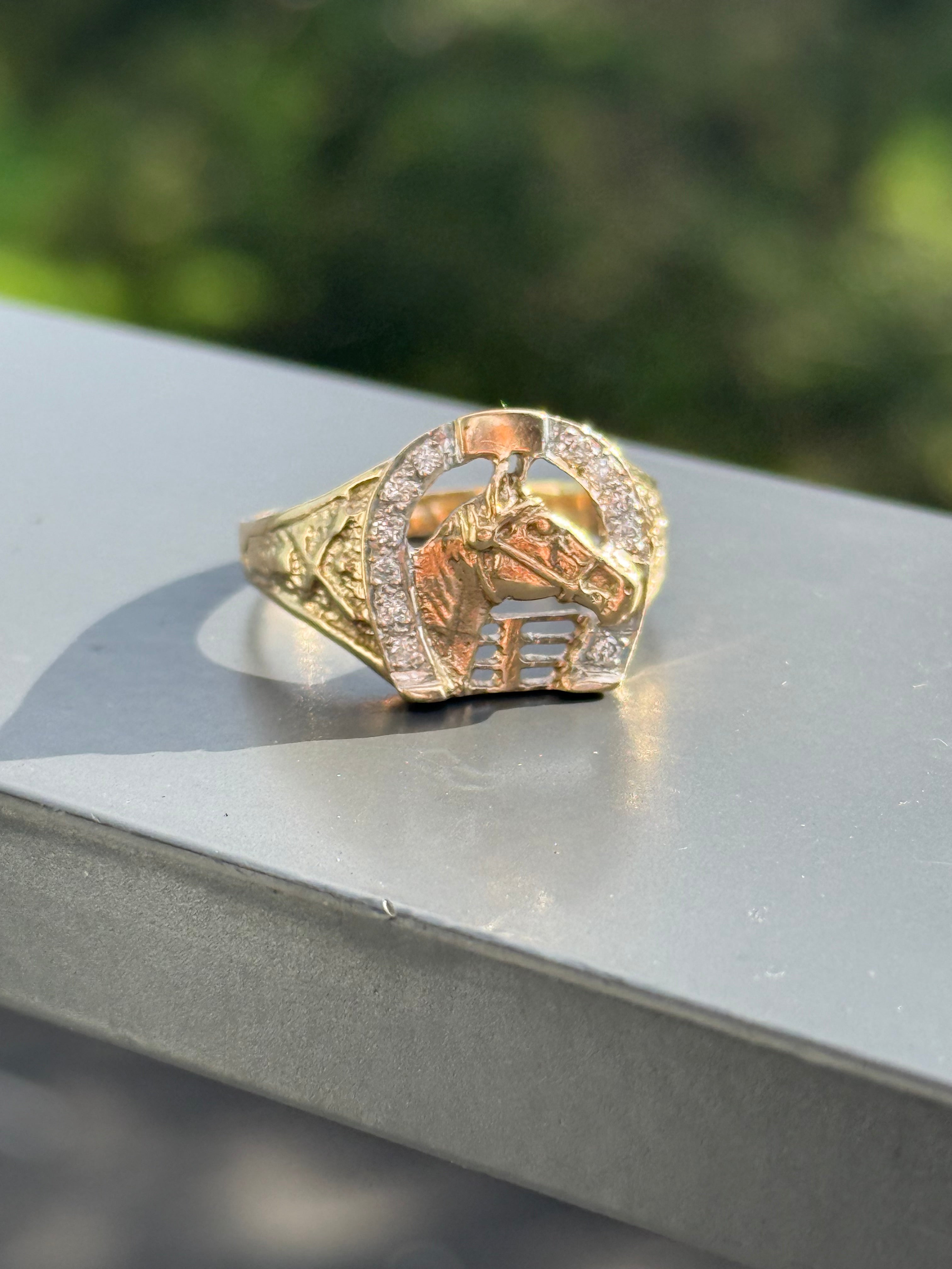 Diamond Horseshoe Ring