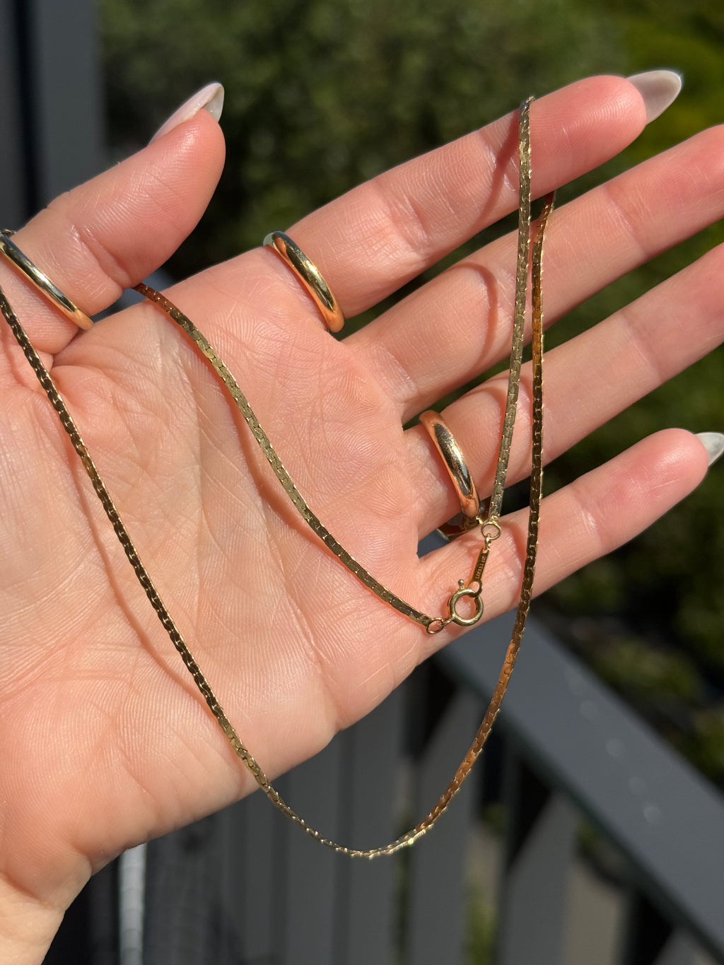 Flat Solid C Link Chain