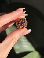 Antique Amethyst Peridot Sputnik
