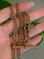 Antique Albert Curb Watch Chain