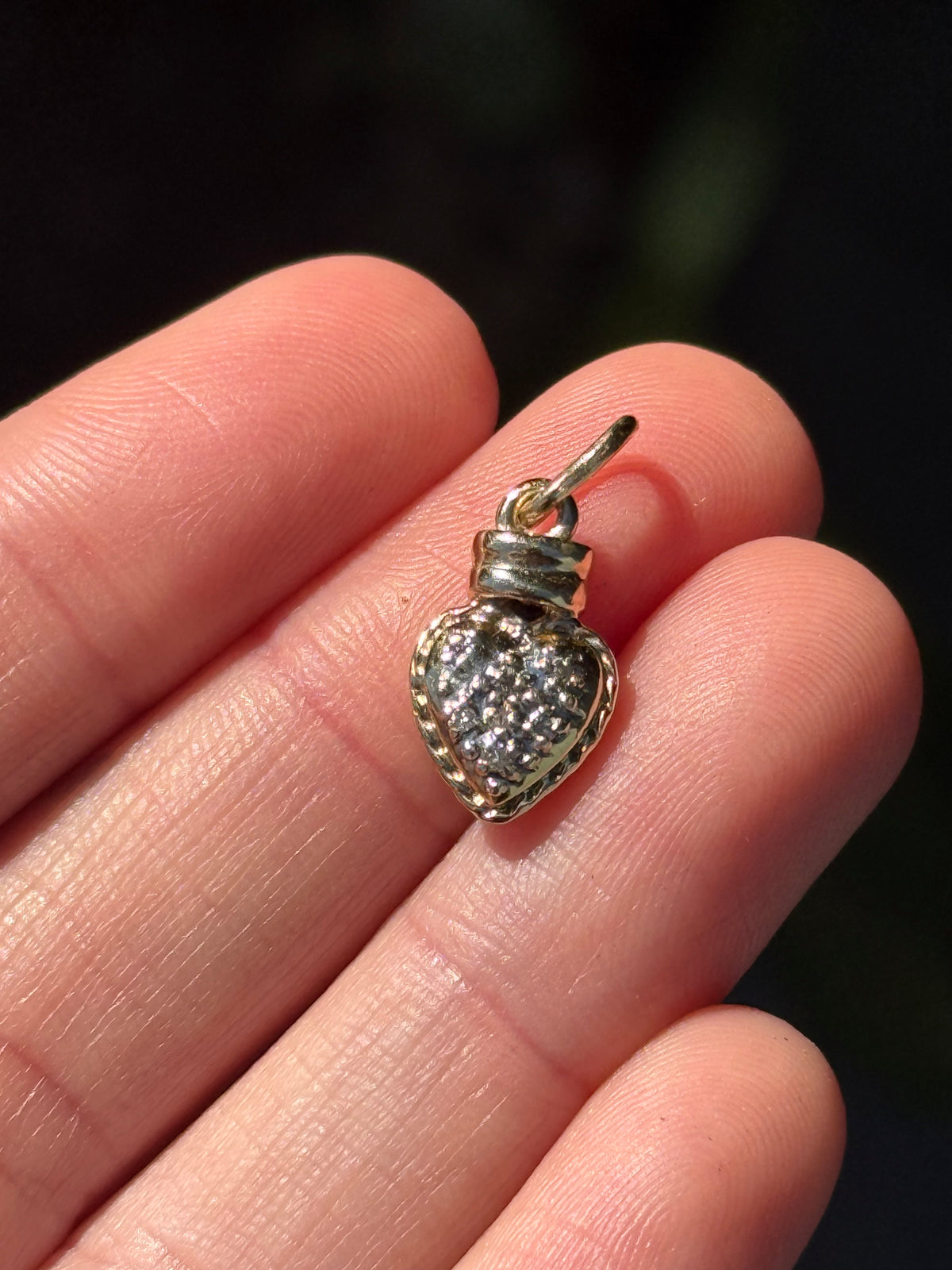 Diamond Heart Charm