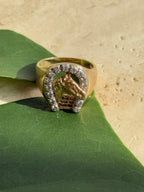Diamond Horseshoe Ring