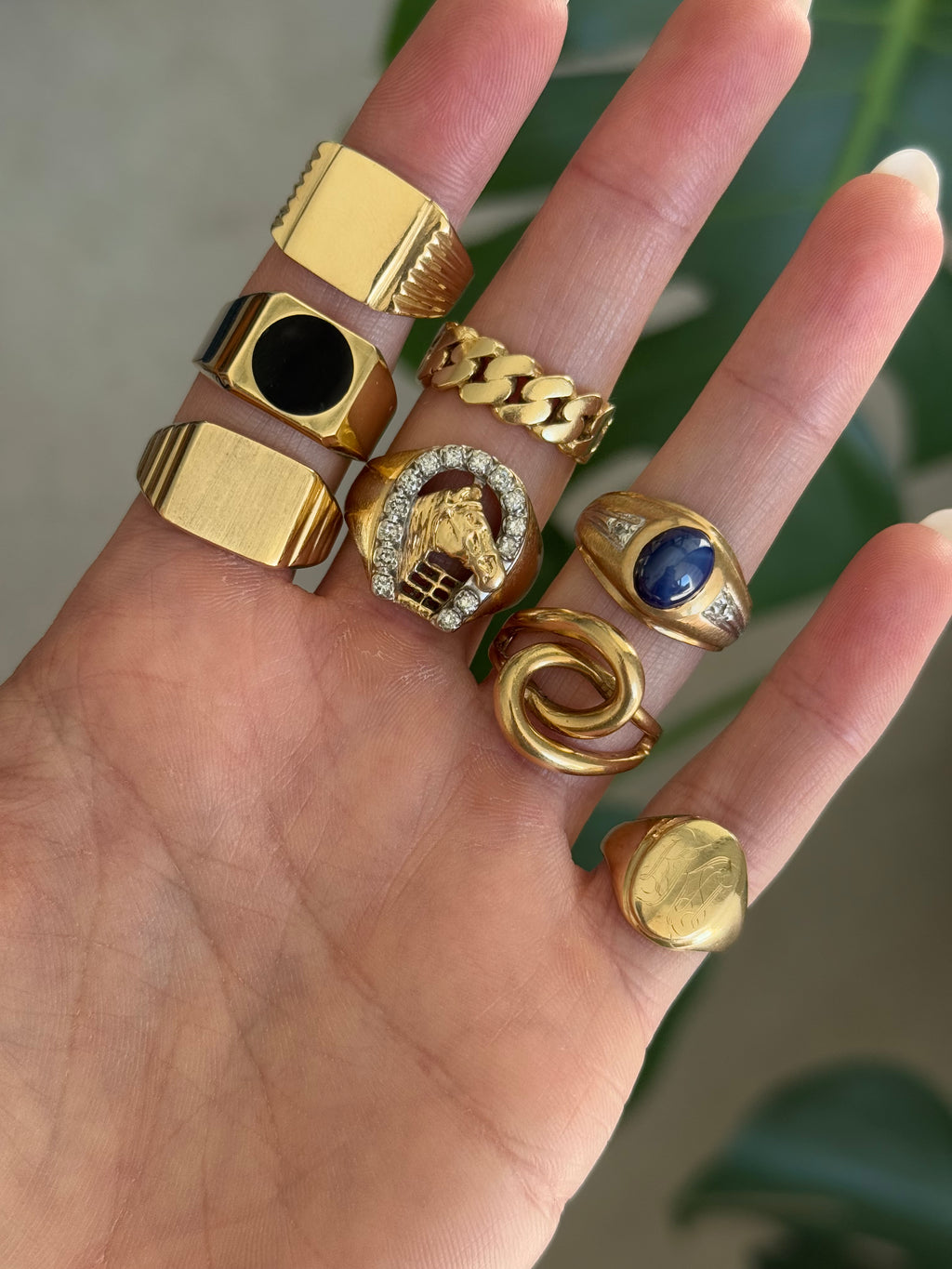 Star Sapphire Diamond Ring