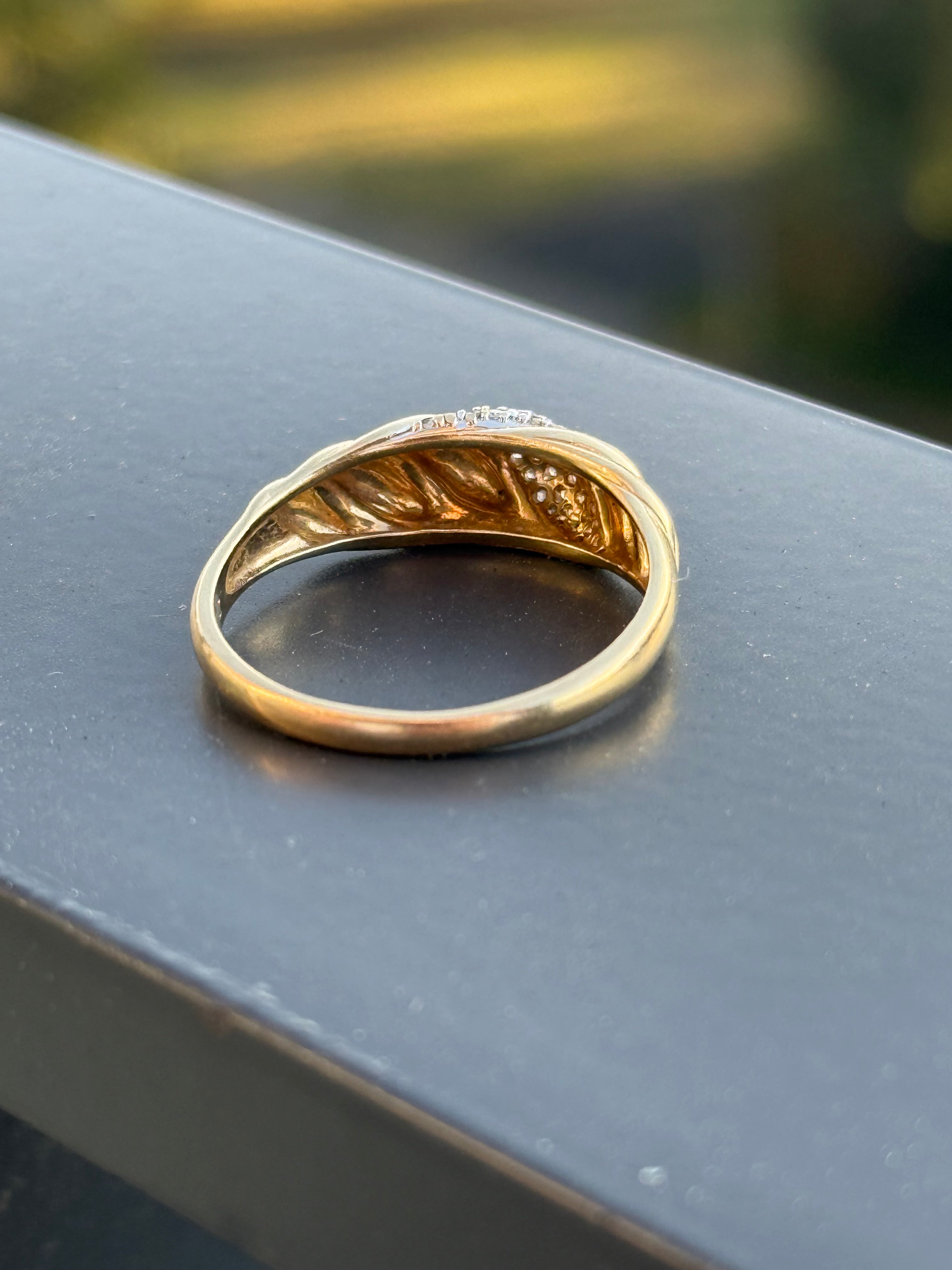 Diamond Croissant Ring