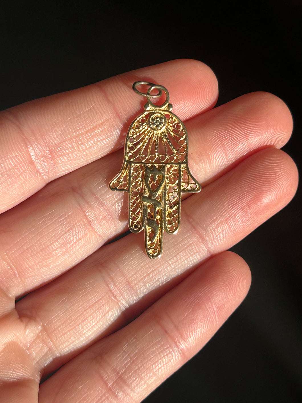 Ornate Hamsa Charm