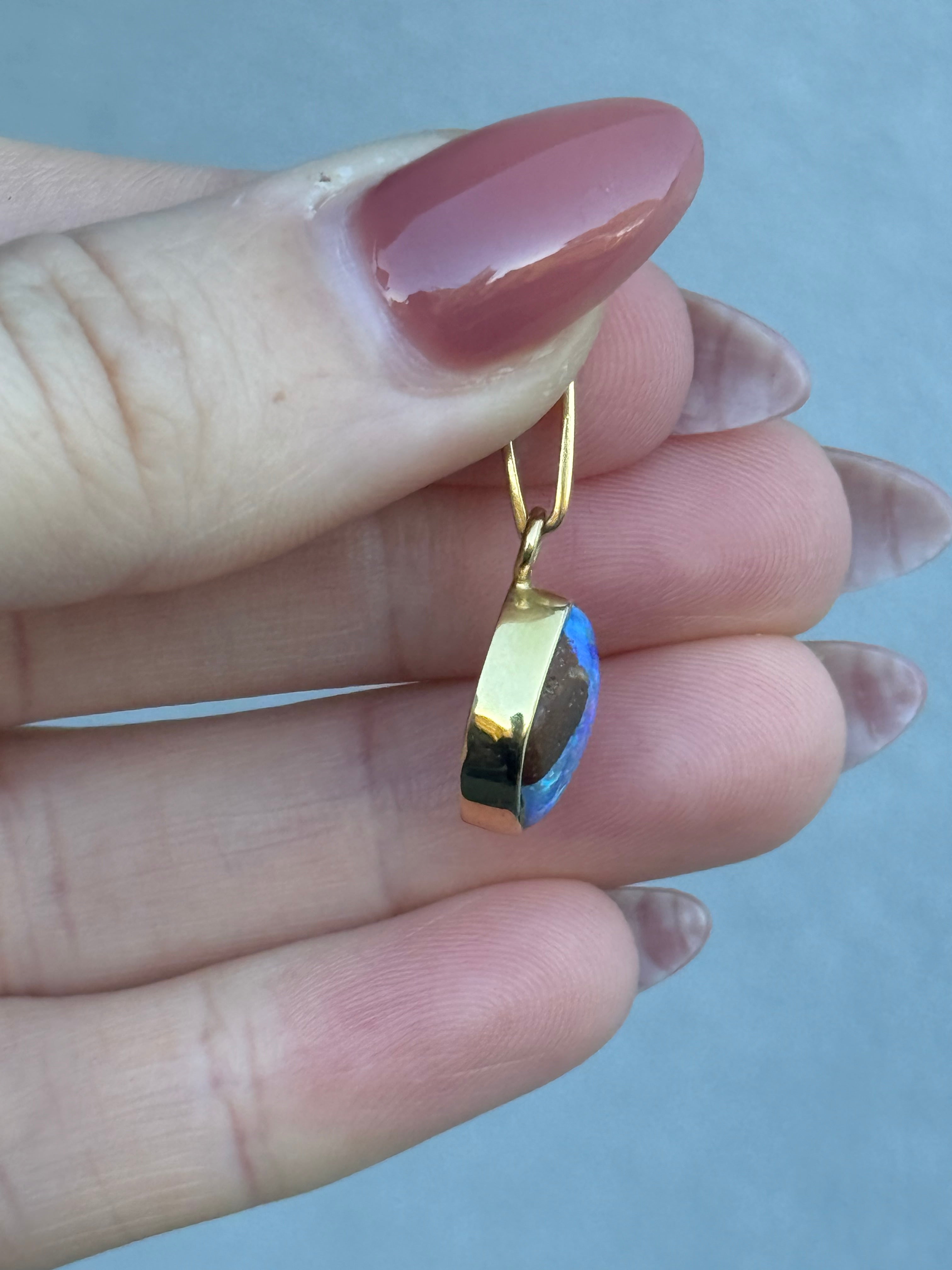 Boulder Opal Charm