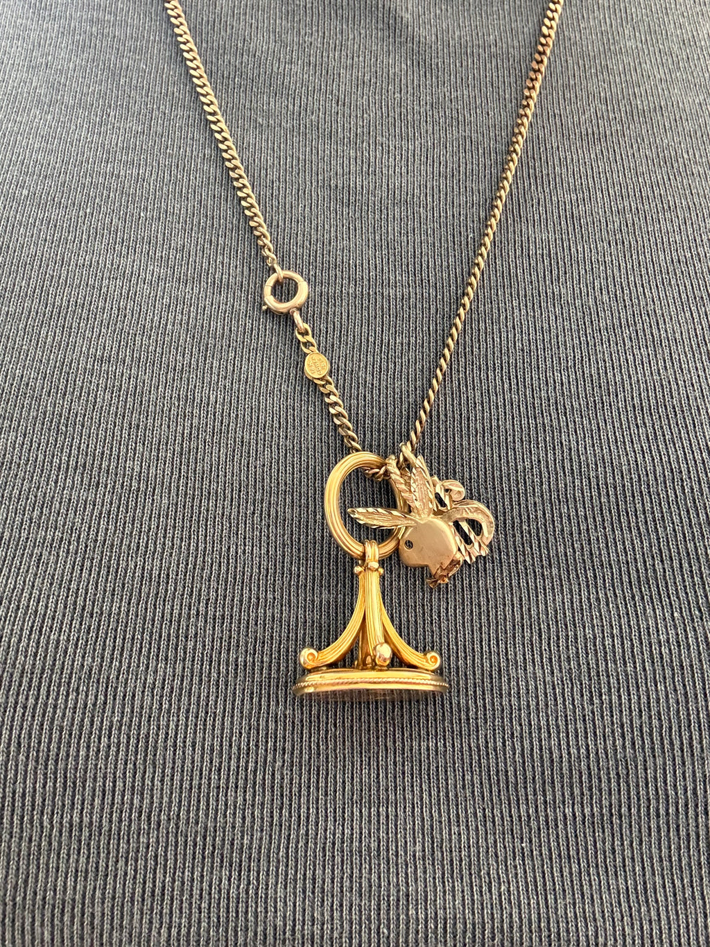 Solid Antique Cowen Curb Chain