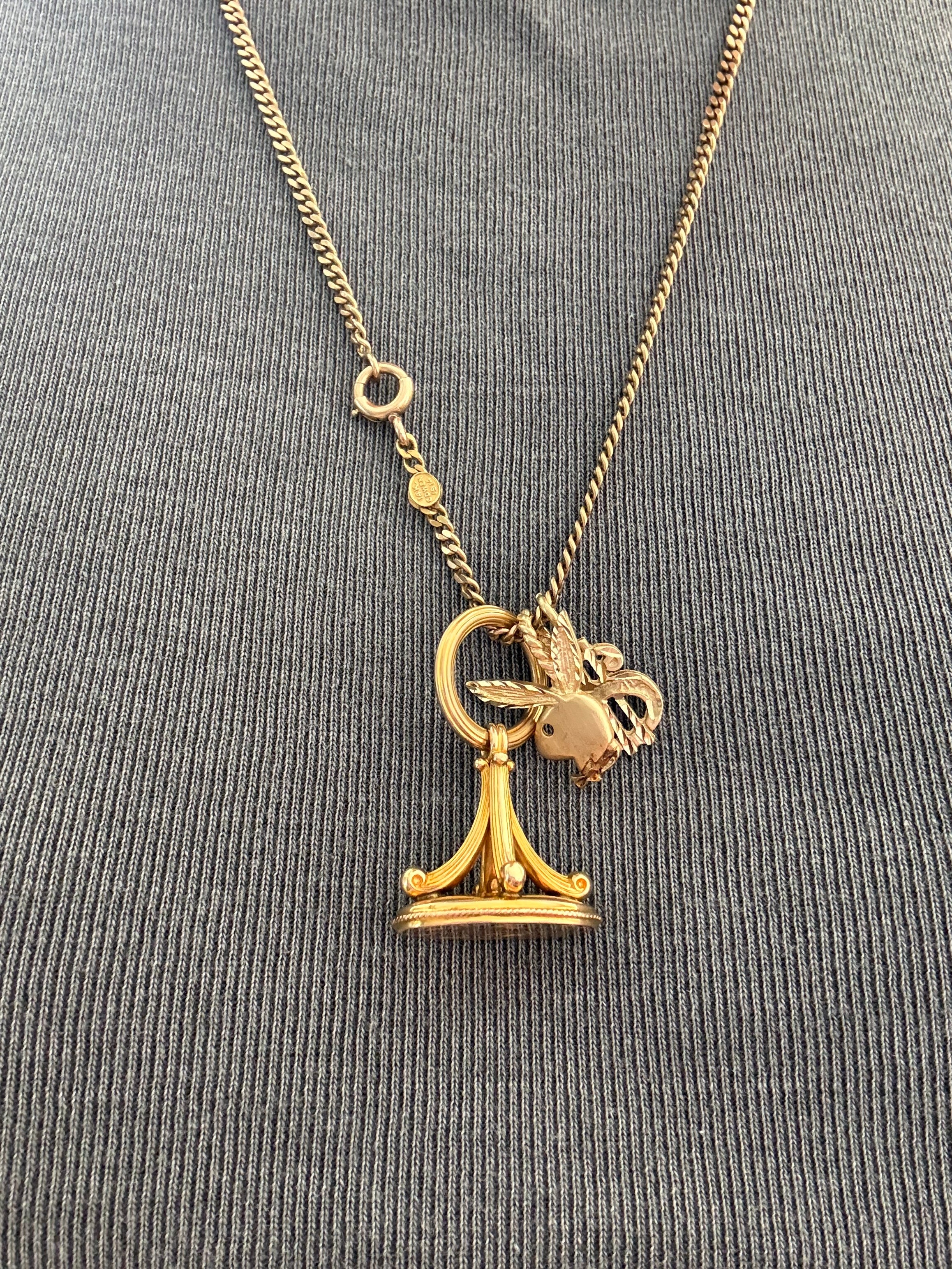 Solid Antique Cowen Curb Chain