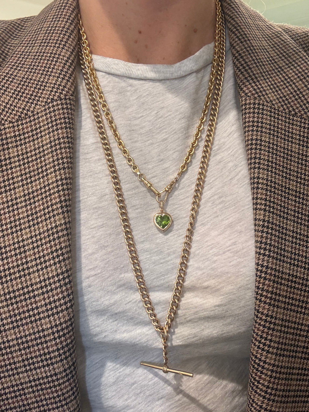 10k 28” Antique Albert Watch Chain