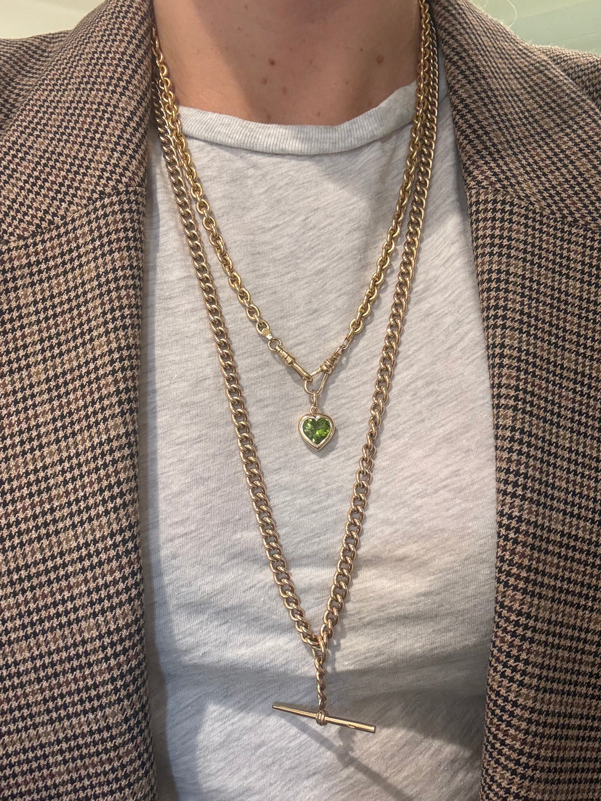 10k 28” Antique Albert Watch Chain