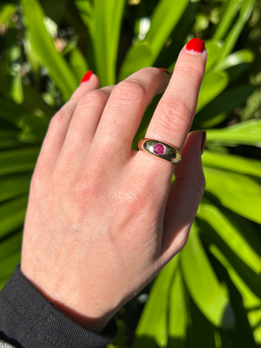 Mini Ruby Aura Ring