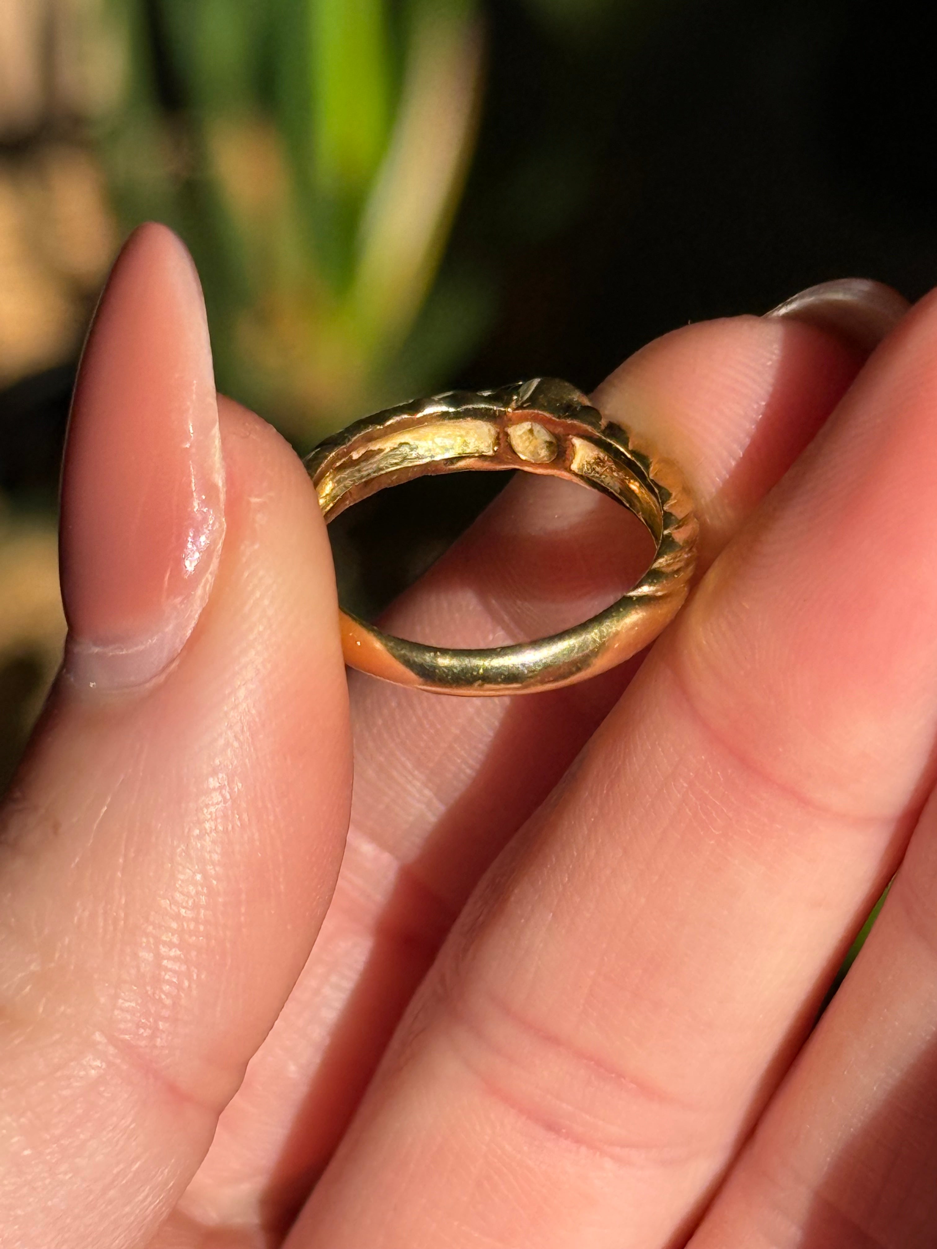 Sapphire Croissant Band