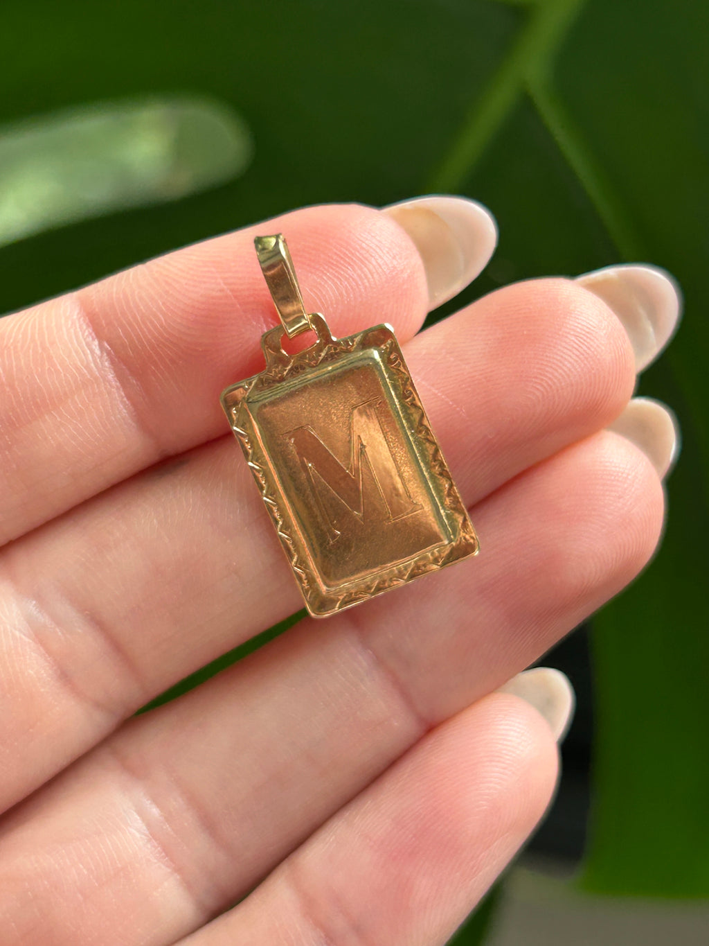 M Tag Charm