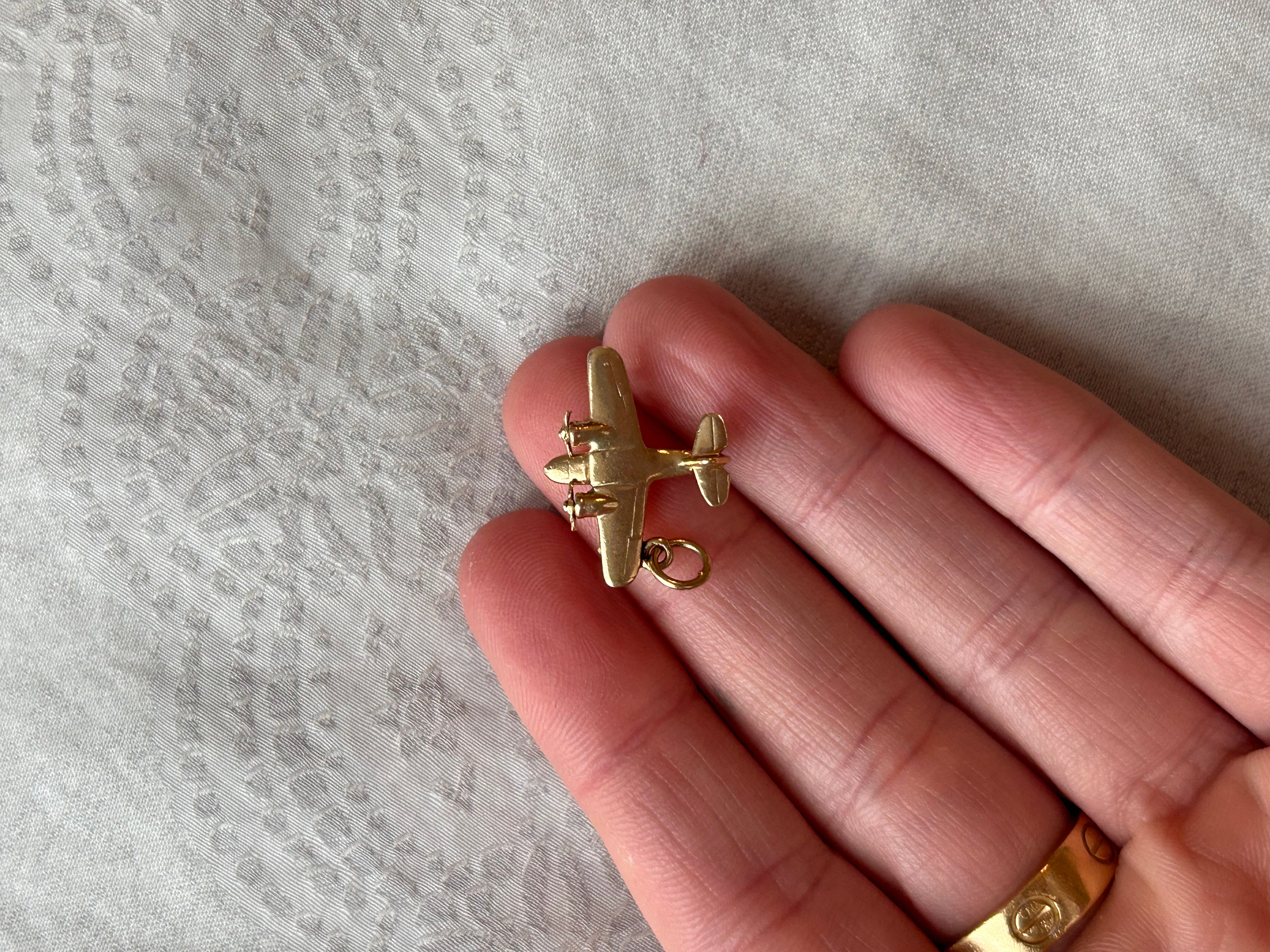 Solid Airplane Charm