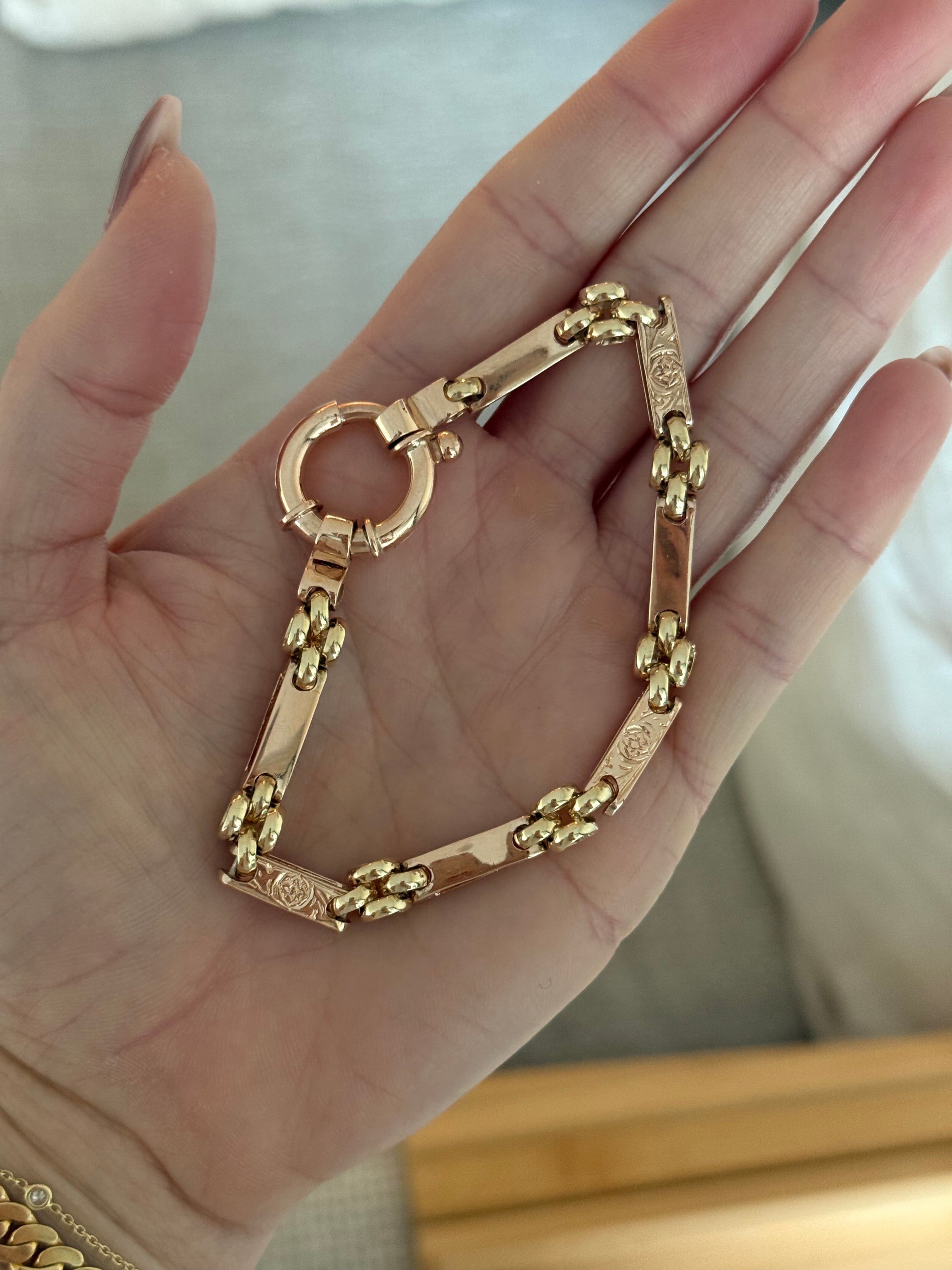 Filigree Bolt Gate Bracelet
