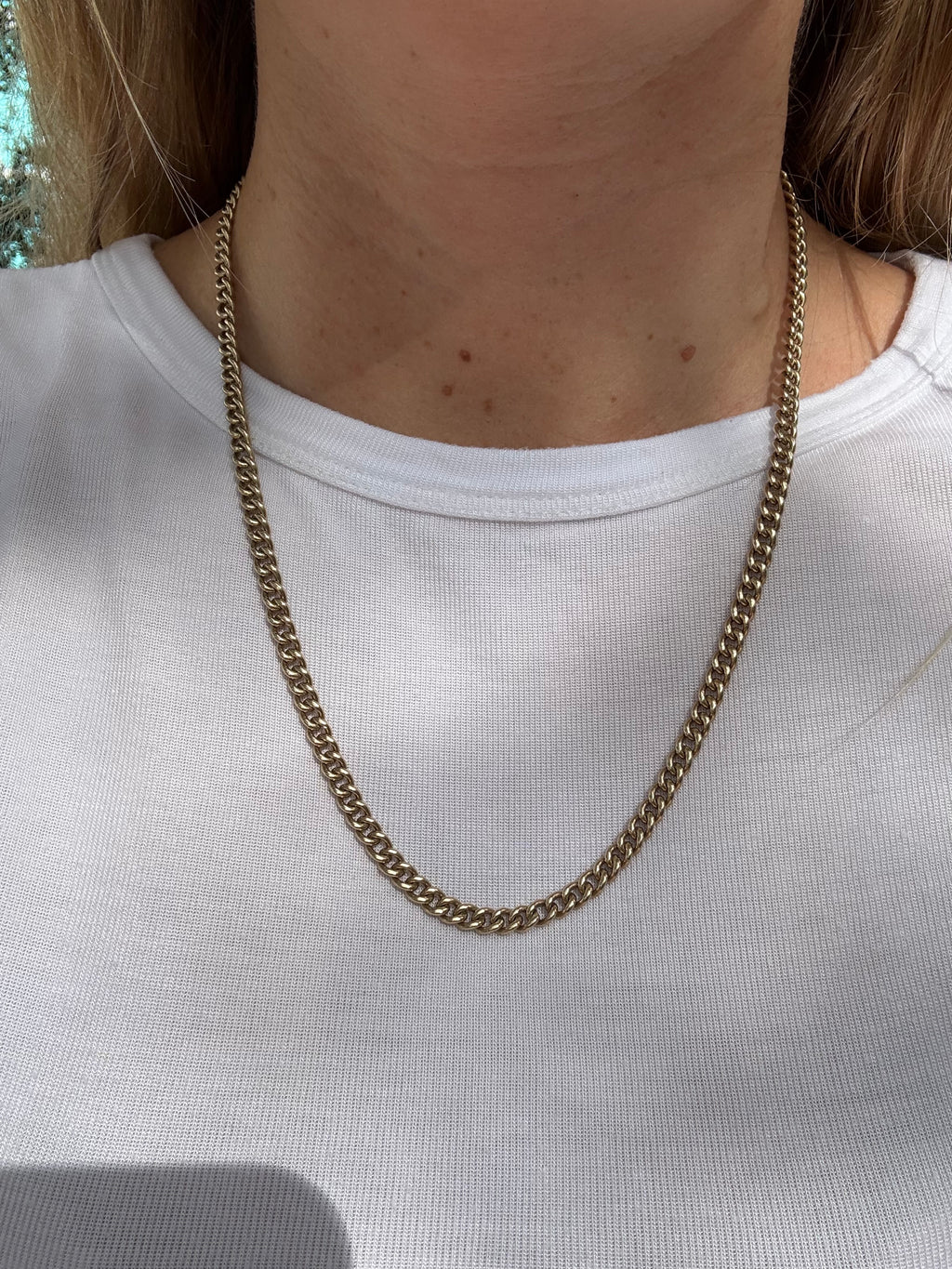 Antique Solid Rounded Curb Chain