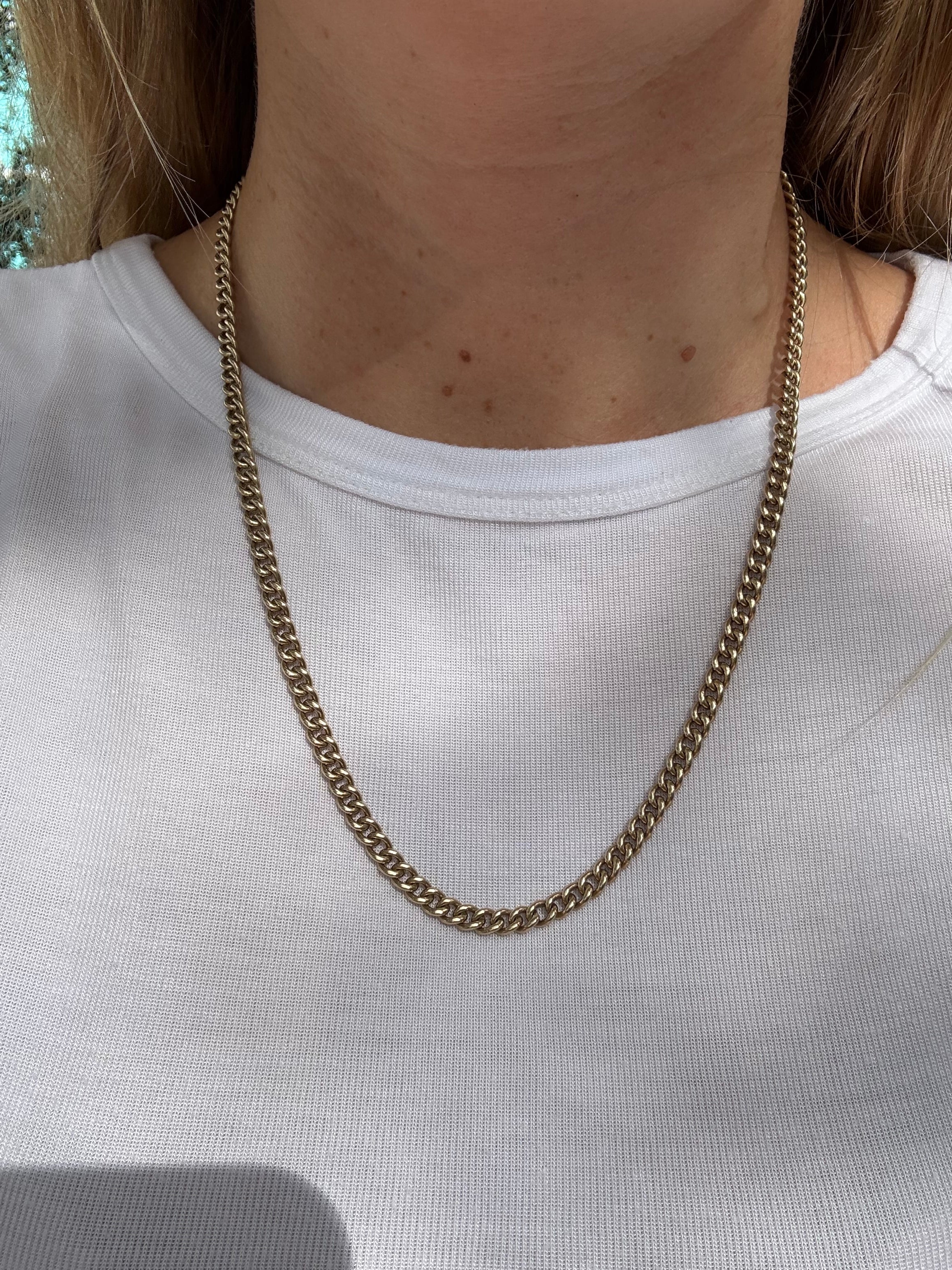 Antique Solid Rounded Curb Chain